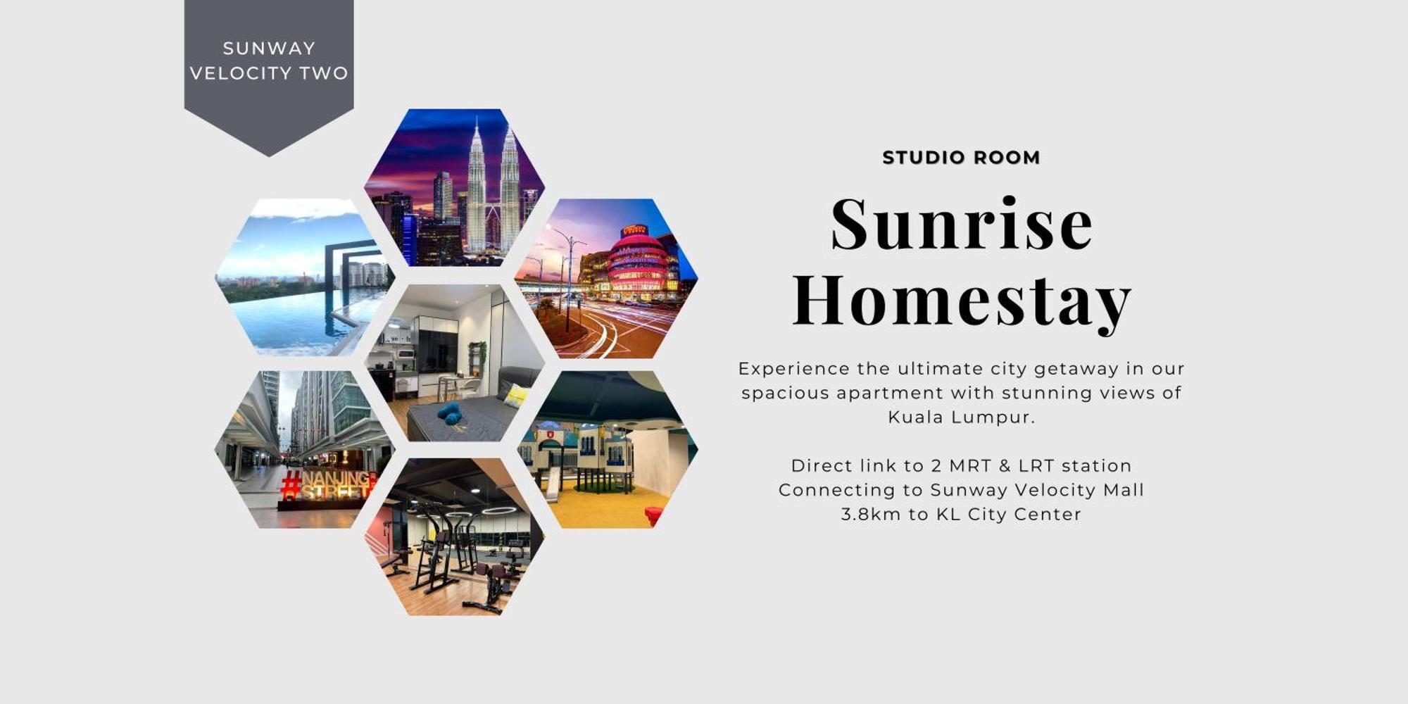 Sunway Velocity 2pax Linked To Sunway Velocity Mall Mrt Lrt Maluri & Cochrane * Kuala Lumpur